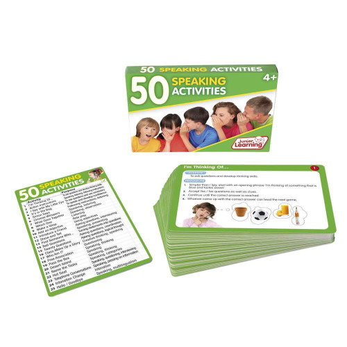 50 Speaking Activities includes speaking, listening, following instructions, role play, questions, interviewing, comprehension & more.