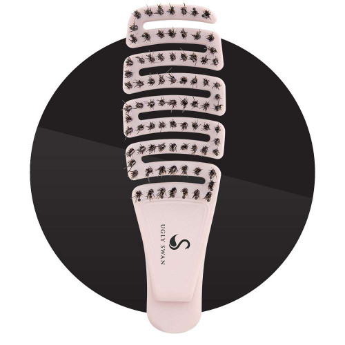 Ugly Swan Scream-Free Hair Brush Palm Flexi Wild - Flamingo is ideal for long, curly, fine or thick hair. Simple to use - the brush does the hard work for you!