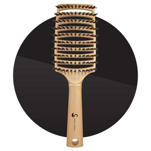 Ugly Swan Scream-Free Hair Brush Maxi Wild - Gold is ideal for long, curly, fine or thick hair. Simple to use - the brush does the hard work for you!