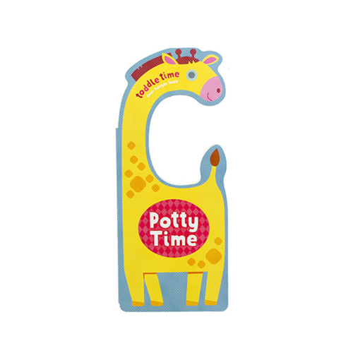 It's potty time! Follow giraffe as she learns to use the potty. Toddle Time Door Hanger Book - Potty Time is perfect for teaching toddlers about using the potty