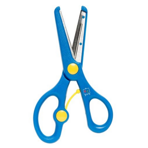 Spring assisted, blunt-nosed safety Safety Scissors help young children and disabled hands to cut with greater assurance.