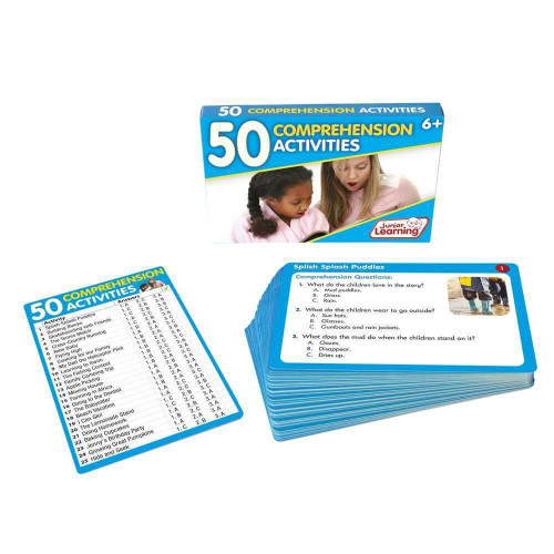 A set of 50 Comprehension Activities for teaching reading comprehension. Stories include both fiction and non-fiction titles.