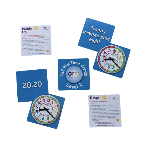 Help your children learn to tell the time with EasyRead Time Teacher - Tell The Time Cards Level 2. Cards can be used to play games including snap & bingo.