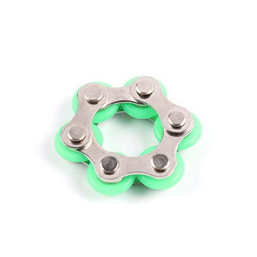 Roller Bike Chain Fidget is the perfect size to pop in your pocket & they are super quiet so you won't distract others when you are using it.