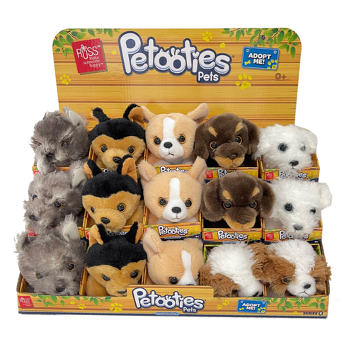 Petooties - Dogs are ultra-soft & realistic mini stuffed animals that fit right in your pocket, making them the perfect take-along pal!