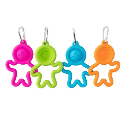 Fidget fun tags along wherever you go with the Fat Brain - Lil' Dimpl Keychain - your new favourite keychain!