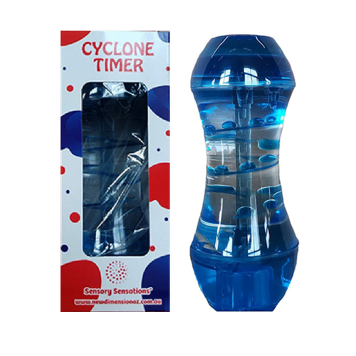 Sensory Sensations - Cyclone Liquid Timer has a spiral flow to create an interesting visual effect. A calming and mesmerising device.