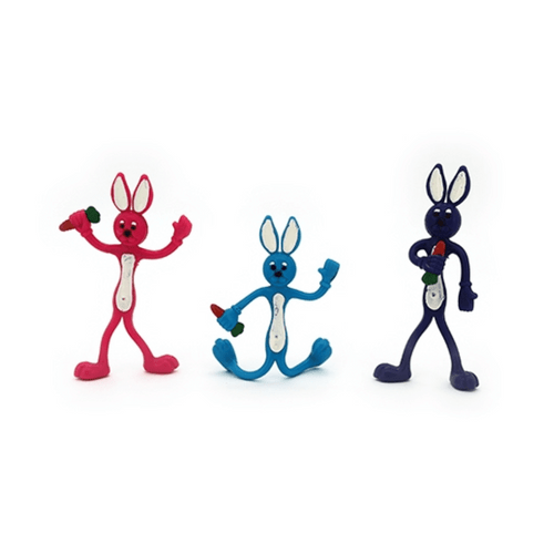 Your Bendable Bunny Rabbit can bend into the most hilariously awkward positions! A great little take-anywhere bendy fidget.