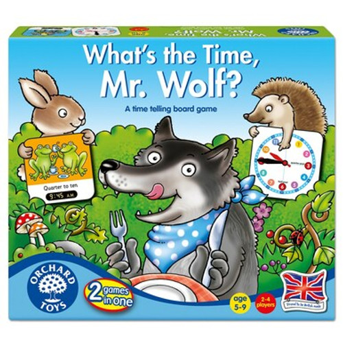 Orchard Toys - What's the Time, Mr Wolf? is a great educational and fun board game to develop analogue and digital time telling skills.