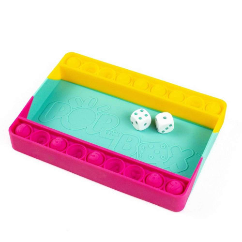 With a soft silicone board and a popping twist, Pop the Box is the modern version of Shut the Box, for 2 players!