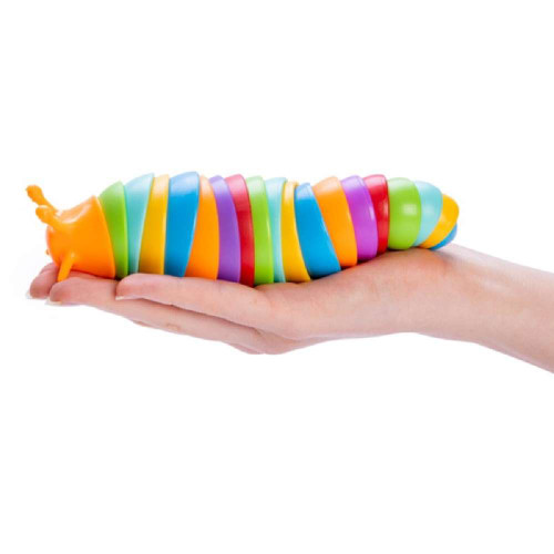 Stop yourself from feeling sluggish with a calming Sensory Slug! Satisfying ASMR clicking sounds when it wiggles around.