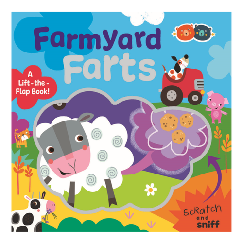 Scratch and Sniff Fart Book - Farmyard is full of cheeky farm animals showcasing their unique-smelling bottom burps!