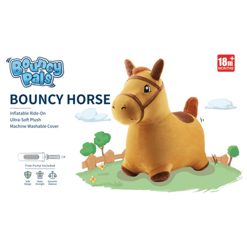 Embark on an exhilarating adventure with our Bouncy Brown Horse, a charming companion designed to delight children with a passion for playful bouncing.