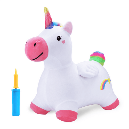 Embark on a whimsical adventure with the Bouncy Unicorn, a fantastical friend designed to enchant and engage your child's imagination.