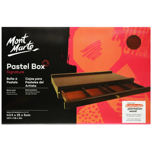 To help you get your creative space organised, Mont Marte - Pastel Box Single Deck features a compact and tidy design with plenty of places for your supplies.