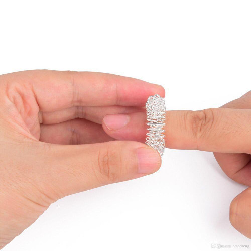 Experience sharp sensory input with the Acupressure Spiky Ring. Perfect as a safer alternative for those who self-harm, roll them or squeeze them on your finger