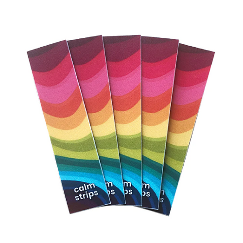 Calm Strips - After The Rain - Soft Sand textured sensory stickers are discreet fidget tools, crafted to provide sensory stimulation to help regulate and increase focus.