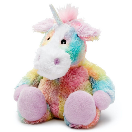 Warmies - Rainbow Unicorn is a treat for all the senses. Warmies are beautiful, soft plushies that smell great with healing benefits, being a heat and a cold pack.