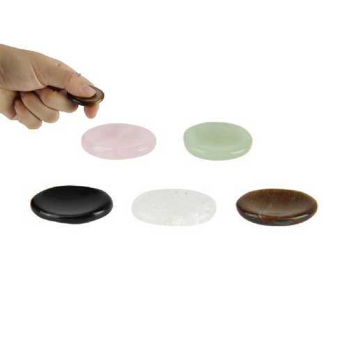 A Worry stone is used by rubbing them with your thumb, which can help to alleviate worry and stress, as well as ground and balance your energy.