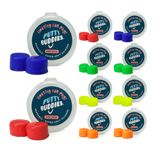 Dive into worry-free swimming fun with Putty Buddies Swimming Ear Plugs – the vibrant and playful solution to safeguard your kids from swimmer's ear discomfort.