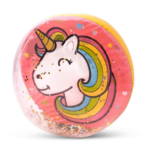 Get ready for hours of outdoor fun with this Good Banana XL Beach Ball - Unicorn! Watch the glitter shine and imaginations soar as kids enjoy endless outdoor adventures.