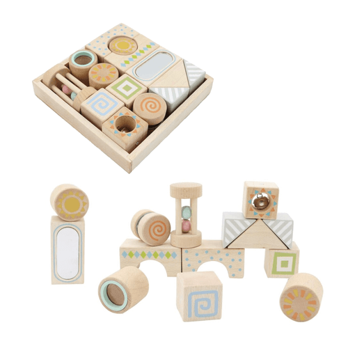 Discover the versatility and soothing qualities of Calm & Breezy Multifunction Blocks from Tooky Toy, where sensory exploration meets endless creativity.