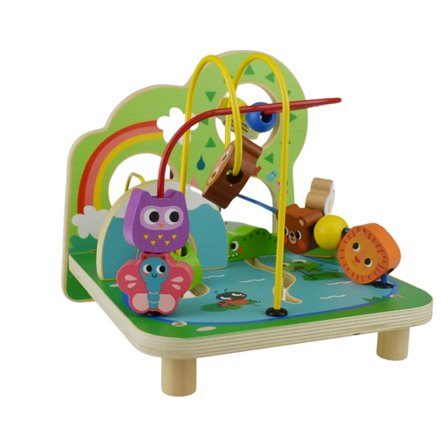 Discover the Forest Bead Maze from Tooky Toy, a timeless wooden toy designed to ignite young minds and foster skill development in a playful way.