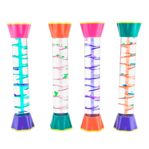 Unwind, relax, and get lost in the enchanting world of swirling colours with our Liquid Motion Spiral Stick. It's more than just a toy; it's a mesmerising sensory experience.