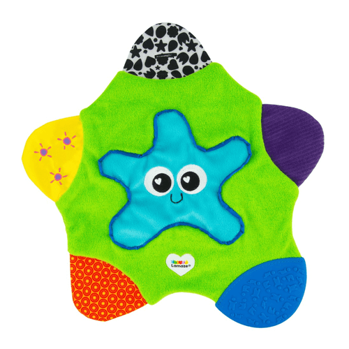 The Lamaze Sammy the Starfish Blankie is a delightful and interactive baby toy designed to engage and entertain little ones.