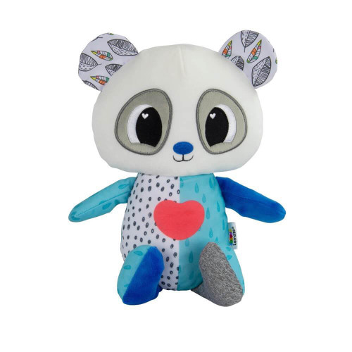 The Lamaze Soothing Heart Panda is a cuddly and interactive plush toy designed to provide comfort and relaxation for babies during bedtime.