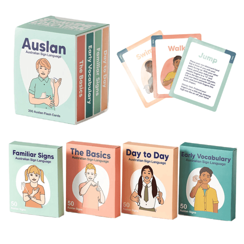 Looking for an effective way to learn sign language? Springtime Education's Auslan Flash Cards are the perfect tool for learning new signs and vocabulary.