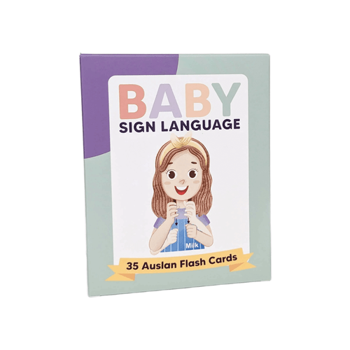 Develop your baby's motor skills and reduce frustration with these Australian Sign Language Auslan Baby Flash Cards specifically tailored for your baby's needs.