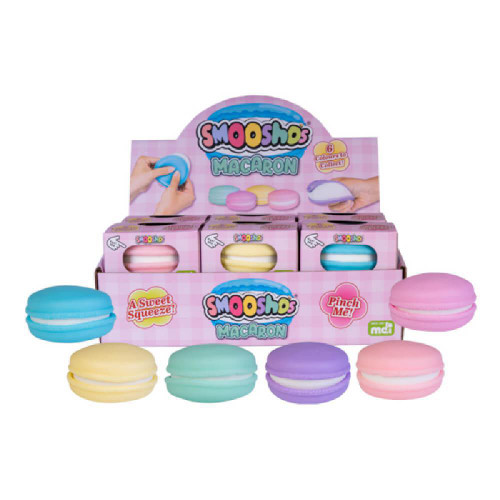 Indulge in the delightful softness of Smoosho's Macaron, the perfect squishy treat that doesn't add to your waistline!