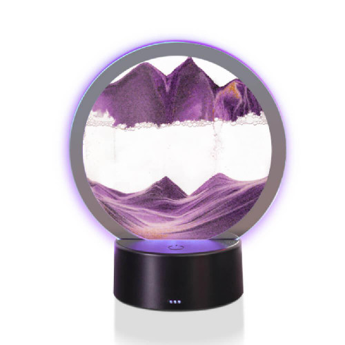 The LED Sand Art Purple light is like having a magical, ever-changing purple landscape right in your room! With just a touch, watch as the colours shift and the purple sand dances.