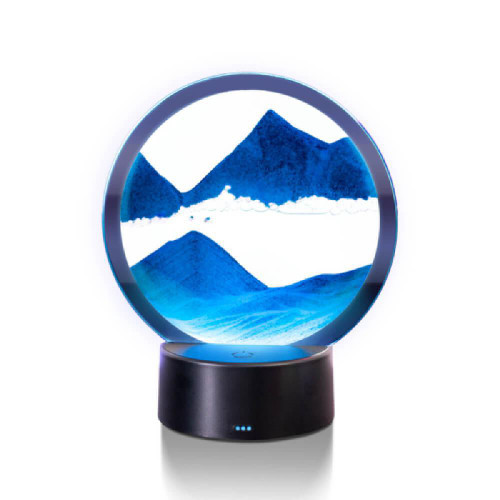 The LED Sand Art Blue is a captivating touch-activated light, where blue sand inside shifts to create stunning landscapes at your fingertips.