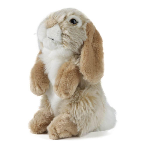 Delight in the irresistible charm of the Living Nature Brown Sitting Lop Eared Rabbit Soft Toy, a plush companion that's sure to capture the hearts of both children and adults.