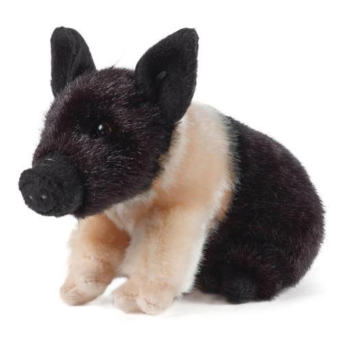 This delightful Living Nature Black & Pink Piglet is the epitome of cuteness, featuring a super soft body, realistic detailing, and a sweet curly tail that captures the essence of a real piglet.