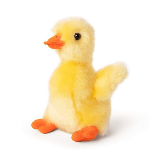 Brighten up your day with the Living Nature Yellow Duckling Soft Toy, an irresistibly cute and fluffy addition to any plush collection.