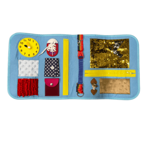 The Sensory Sensations Fidget Blanket is an invaluable therapeutic tool, designed to engage users of all ages who benefit from sensory stimulation.