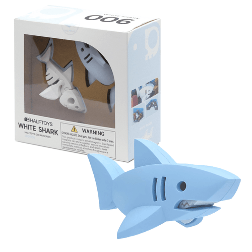 This innovative Half Toys - White Shark 3D Jigsaw Puzzle combines the thrill of a 3D jigsaw puzzle with the educational benefits of discovering marine anatomy and natural history.