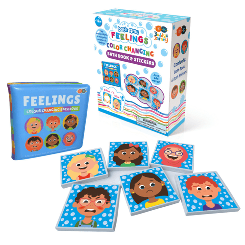 Encourage your child's emotional development with the Colour Changing Bath Book & Stickers - Feelings. Watch as they explore emotions in a playful and engaging way.