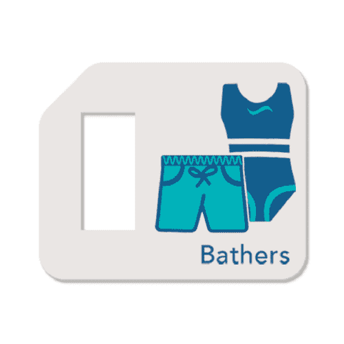 Remindables - Swimming Set of Tags helps develop independent thinking, decrease potential anxiety and build confidence.