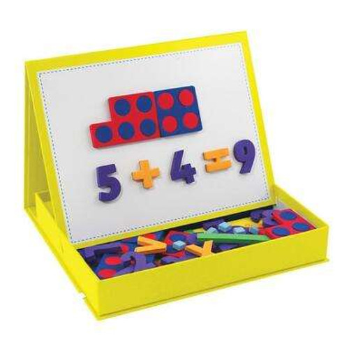 Rainbow Numbers Magnetic Numbers combines simple mathematical concepts with 155 magnetic foam pieces and a unique in-built magnetic board.