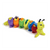 This cute brightly coloured Dress-A-Pillar caterpillar teaches kids how to tie shoes, use a buckle, snaps, zipper and more.