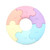Jellystone Colour Wheel - Rainbow Pastel helps babies to develop problem solving skills, number recognition and counting.