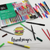 Mont Marte - Marker Lettering Set 34 pack has a range of markers & pens that are perfect for creating fine or bold lines, sweeping strokes & special effects.