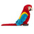 This vibrant Living Nature Red Macaw embodies the stunning beauty of one of the most iconic birds of the rainforest, with its dazzling red feathers and striking blue and yellow wings.