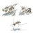 LaQ Dinosaur World Dino Skeleton is an intermediate set in the Dinosaur World collection. This set includes 220 pieces - all in white to make 3 models.