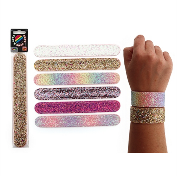 Looking for a fun accessory? Check out our Glitter Slap Band! Perfect for adding some sparkle to your outfit and some sensory input for your wrist.