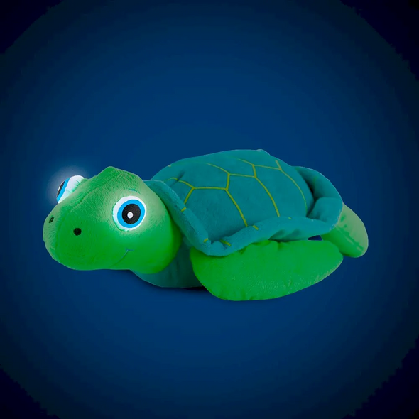 NightBuddies Turtle is an award-winning plush nightlight toy with magical eye illumination to help make bedtime calmer and brighter with their soft, light-up eyes.